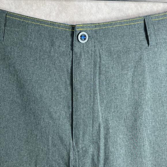 AFTCO Performance Fishing Shorts Mens 40 Gray AFTech Outdoor Chino Flat‎ Front - Picture 3 of 9